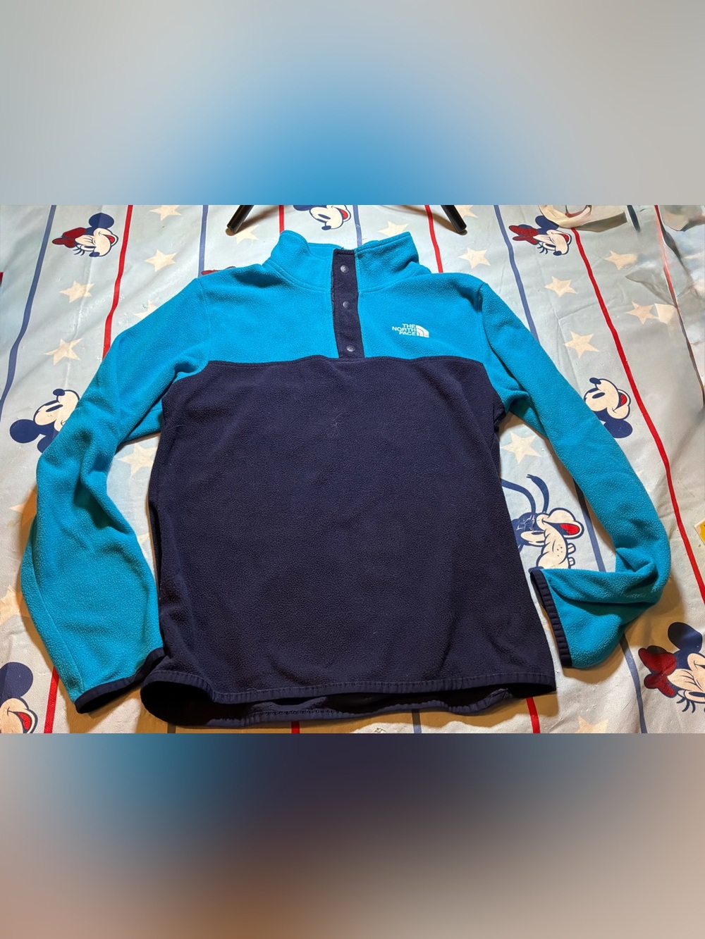 The north face glacier snap neck pullover fleece size large 14/16